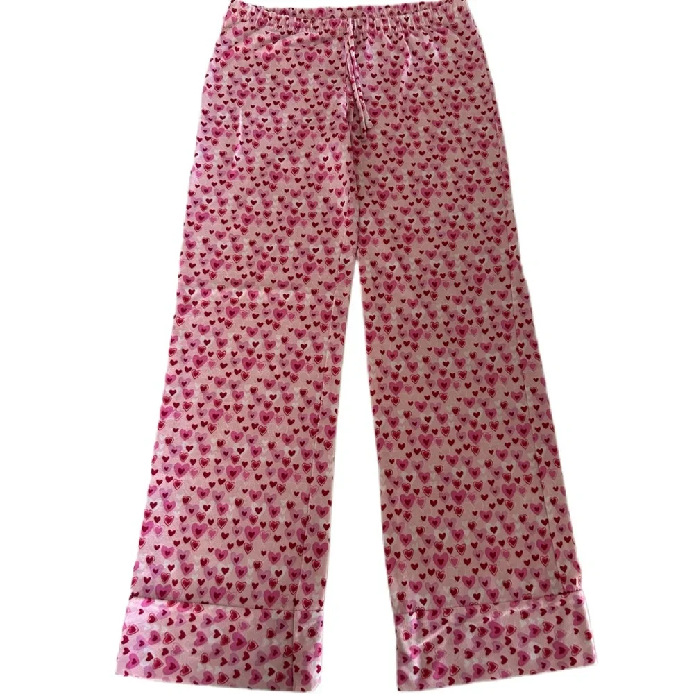 🦋 5/$25 - Old Navy Pajama Pants - Vintage Heart Print - Size 12 (Girls)